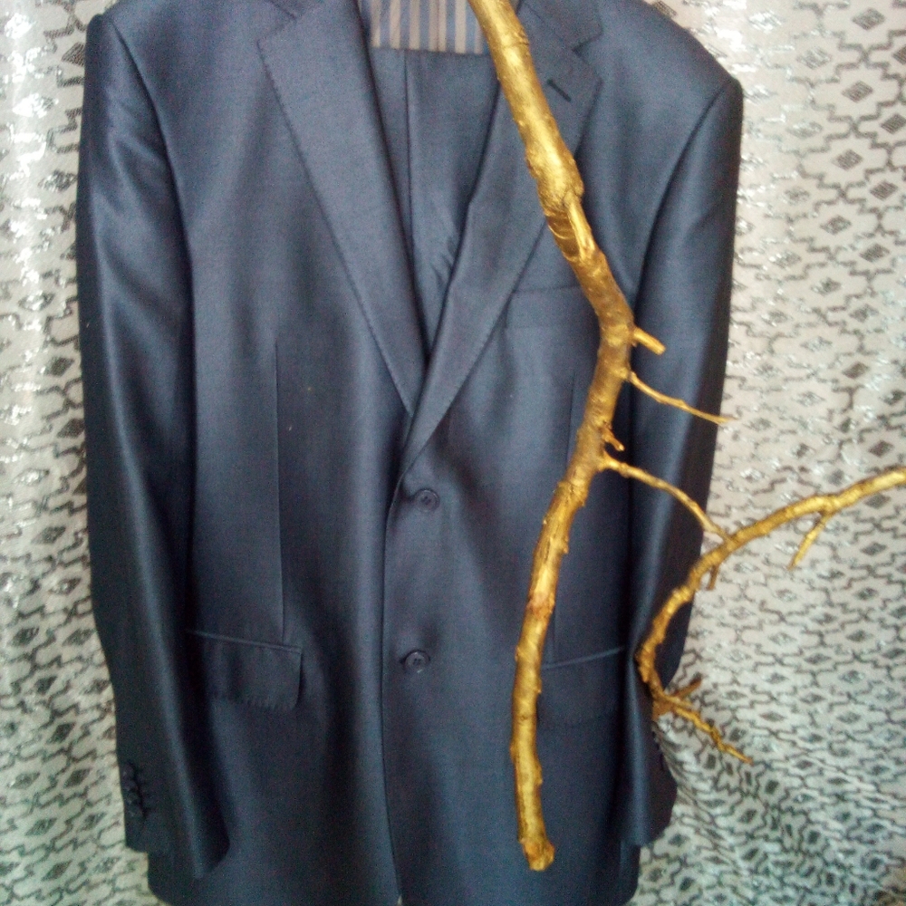 Custom Made Gray Suit in Italian fabric